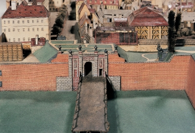 Langweiluv model Prahy_Ujezdska brana a kasarna